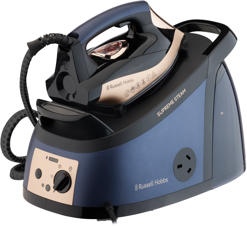 Supreme Iron & Steamer Station - Black & Blue Supreme Iron & Steamer Station - Black & Blue image 0