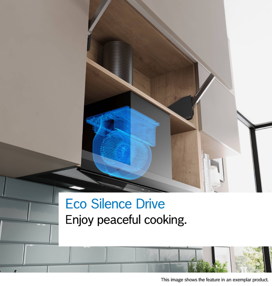 90cm Integrated Rangehood - Matte Black