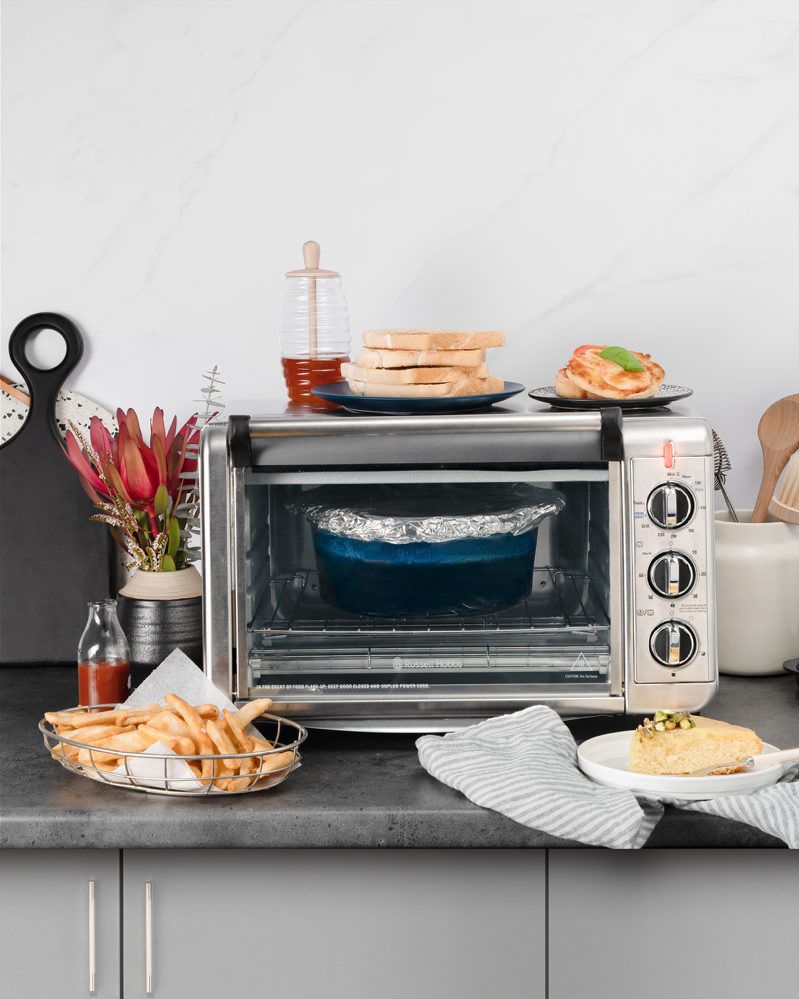 Air Fry Crisp 'N' Bake Toaster Oven Stainless Steel RHTOV25